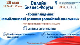 Онлайн Бизнес Форум «Уроки пандемии: новый сценарий развития российской экономики» 